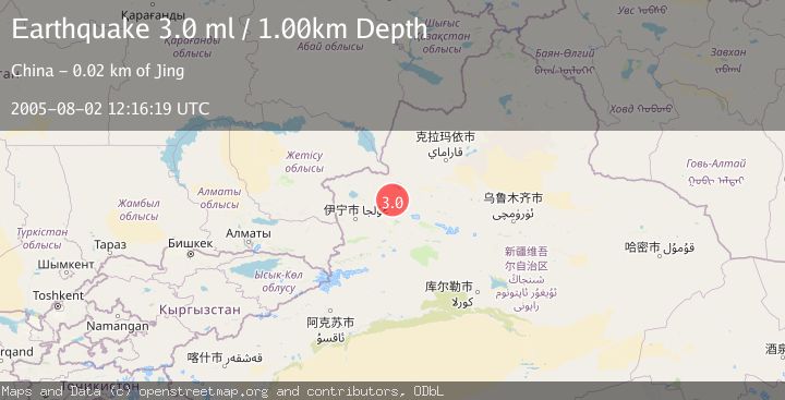 Map of NORTHERN XINJIANG, CHINA