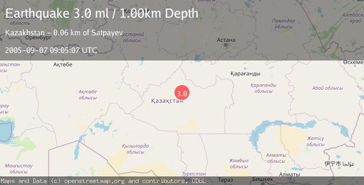 Map of CENTRAL KAZAKHSTAN