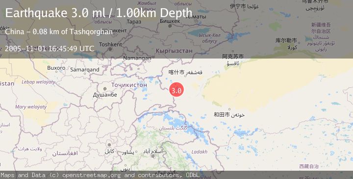Map of SOUTHERN XINJIANG, CHINA