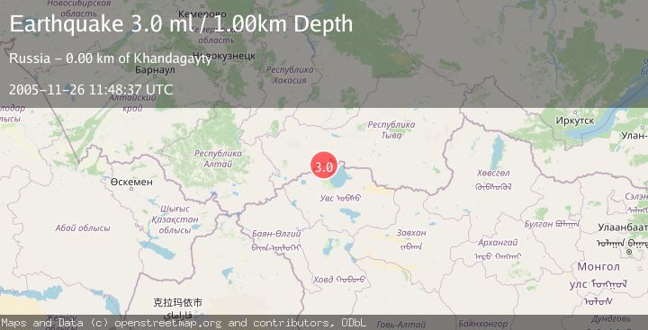 Map of RUSSIA-MONGOLIA BORDER REGION