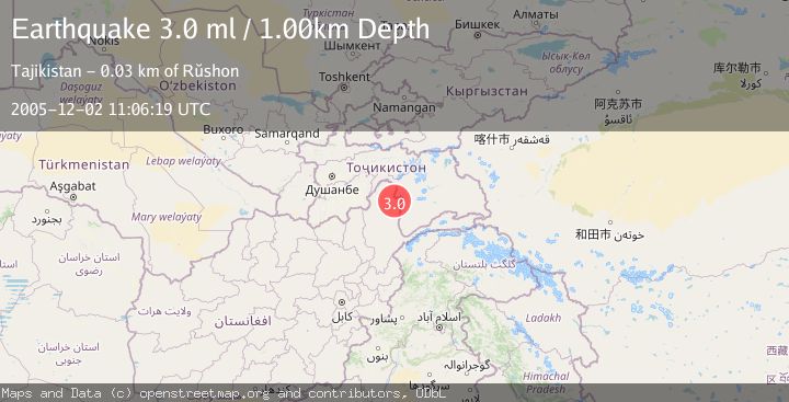 Map of HINDU KUSH REGION, AFGHANISTAN