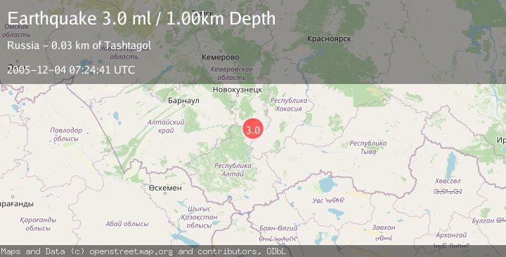 Map of SOUTHWESTERN SIBERIA, RUSSIA