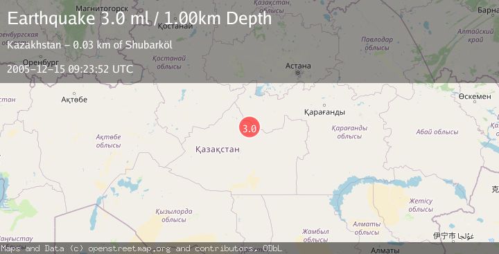 Map of CENTRAL KAZAKHSTAN