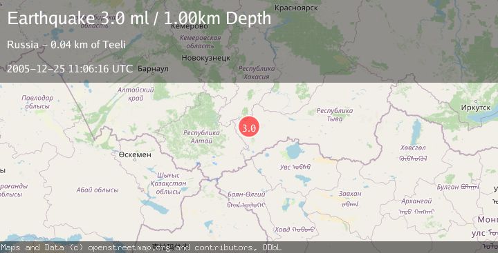 Map of SOUTHWESTERN SIBERIA, RUSSIA