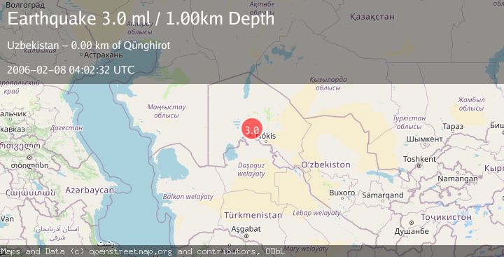 Map of WESTERN UZBEKISTAN