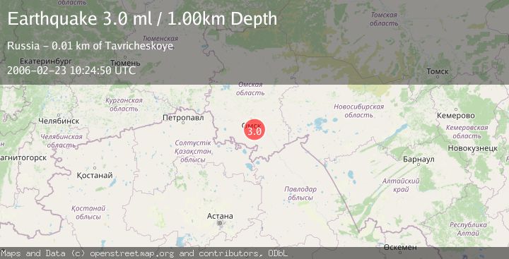 Map of SOUTHWESTERN SIBERIA, RUSSIA