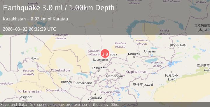 Map of CENTRAL KAZAKHSTAN
