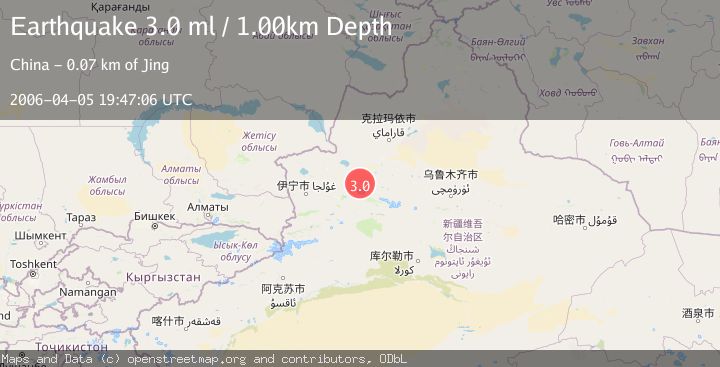 Map of NORTHERN XINJIANG, CHINA