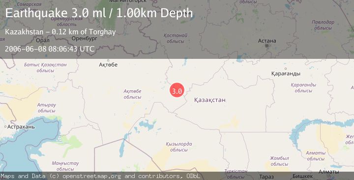 Map of WESTERN KAZAKHSTAN