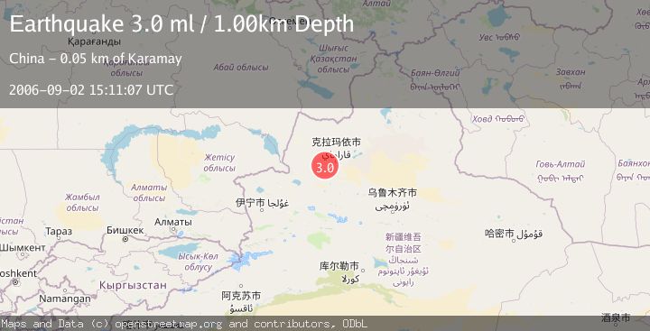 Map of NORTHERN XINJIANG, CHINA