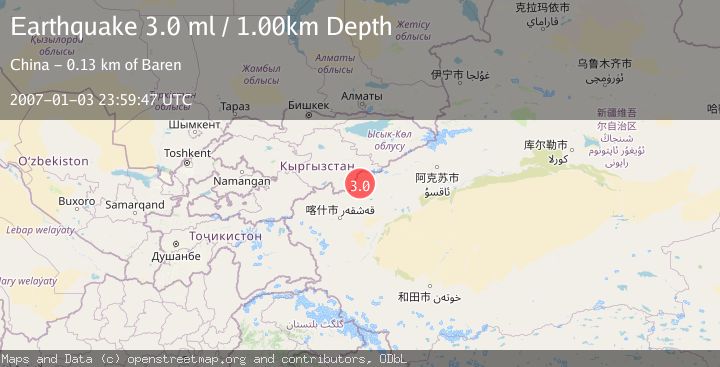 Map of SOUTHERN XINJIANG, CHINA