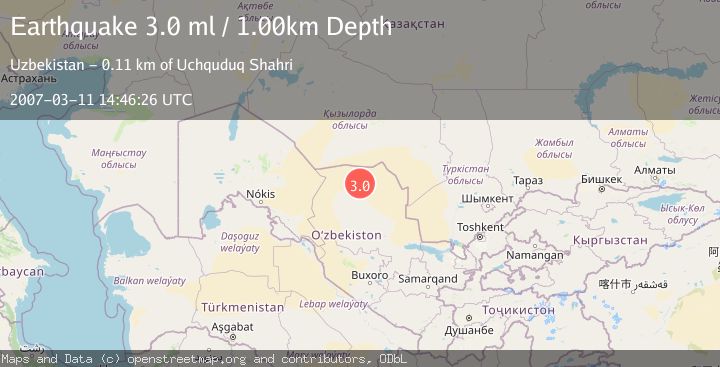 Map of WESTERN UZBEKISTAN