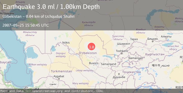 Map of WESTERN UZBEKISTAN