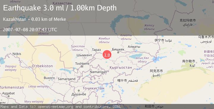 Map of CENTRAL KAZAKHSTAN