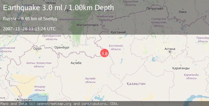 Map of RUSSIA-KAZAKHSTAN BORDER REGION