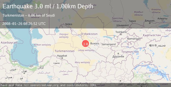 Map of WESTERN UZBEKISTAN