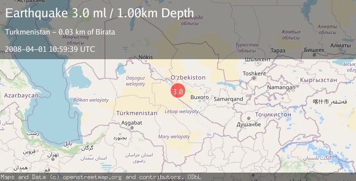 Map of WESTERN UZBEKISTAN