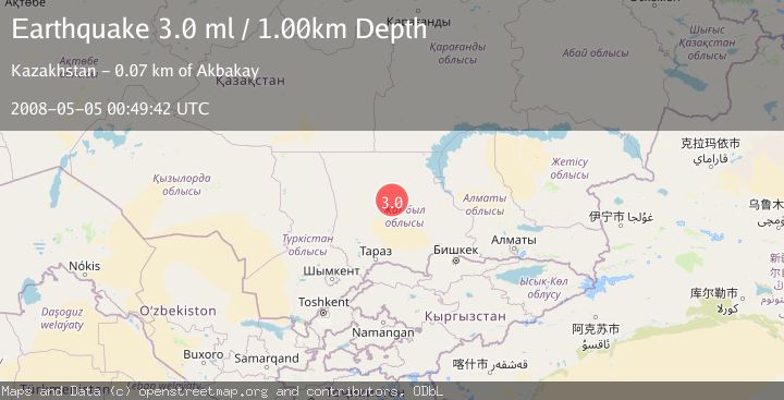 Map of CENTRAL KAZAKHSTAN