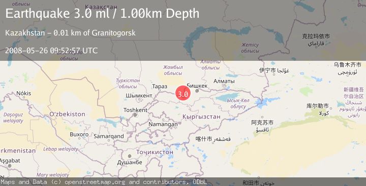 Map of CENTRAL KAZAKHSTAN