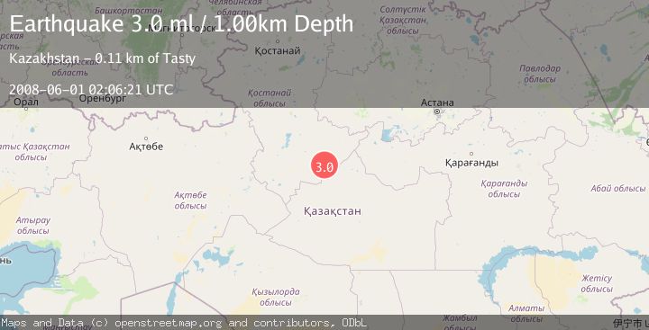 Map of CENTRAL KAZAKHSTAN