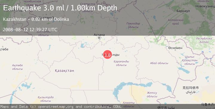 Map of CENTRAL KAZAKHSTAN