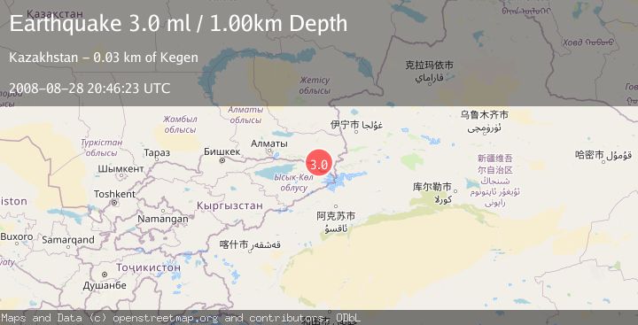 Map of EASTERN KAZAKHSTAN