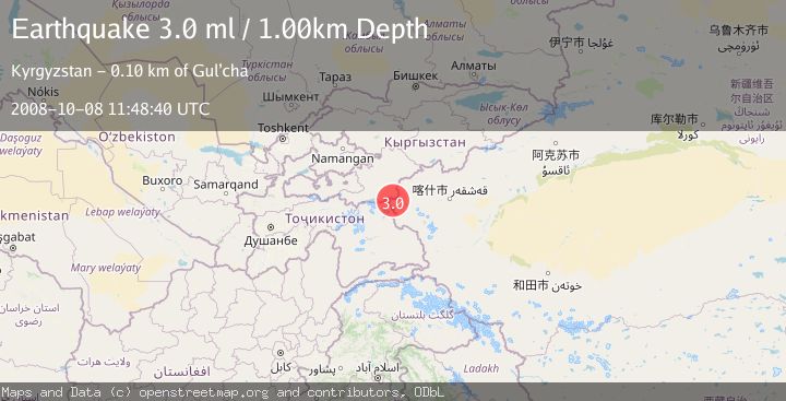Map of SOUTHERN XINJIANG, CHINA