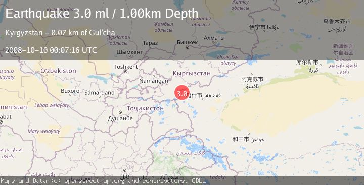 Map of SOUTHERN XINJIANG, CHINA