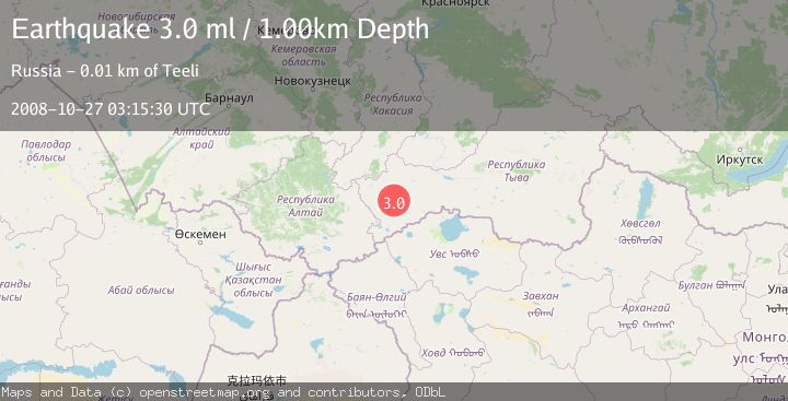 Map of SOUTHWESTERN SIBERIA, RUSSIA