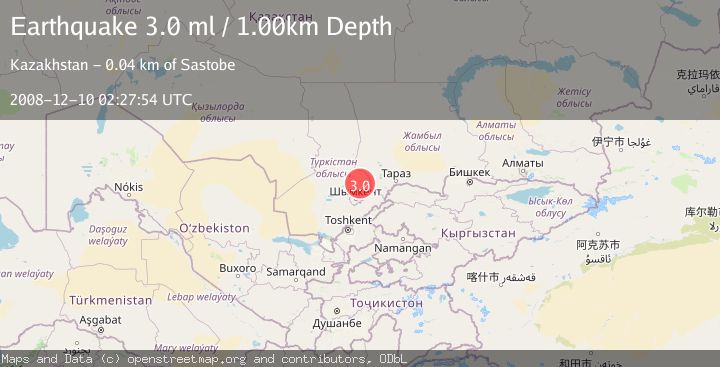 Map of CENTRAL KAZAKHSTAN