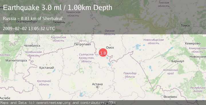 Map of RUSSIA-KAZAKHSTAN BORDER REGION