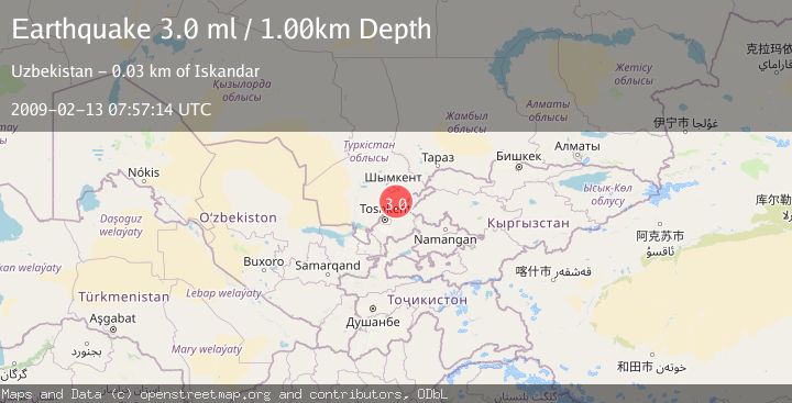 Map of CENTRAL KAZAKHSTAN