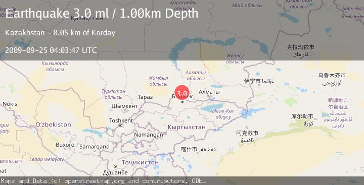 Map of CENTRAL KAZAKHSTAN