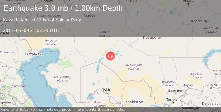 Map of ARAL SEA REGION, KAZAKHSTAN