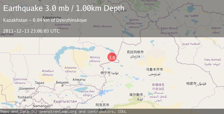 Map of KAZAKHSTAN-XINJIANG BORDER REG.