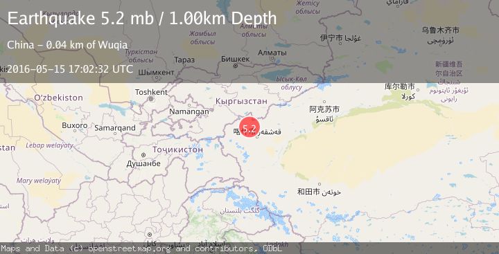 Map of SOUTHERN XINJIANG, CHINA