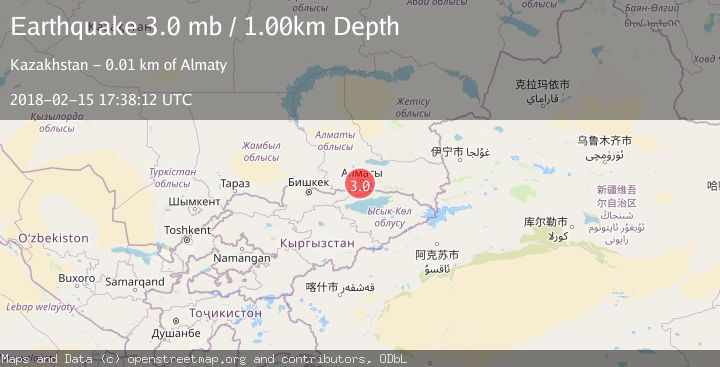 Map of EASTERN KAZAKHSTAN