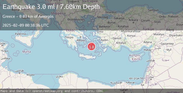 Map of DODECANESE ISLANDS, GREECE