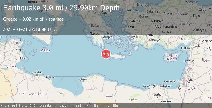 Map of CRETE, GREECE