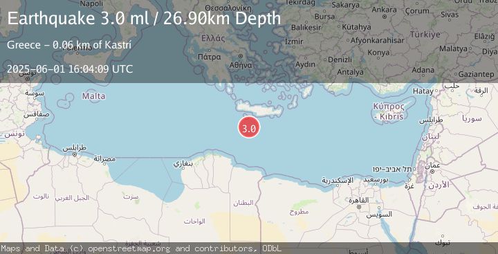 Map of CRETE, GREECE