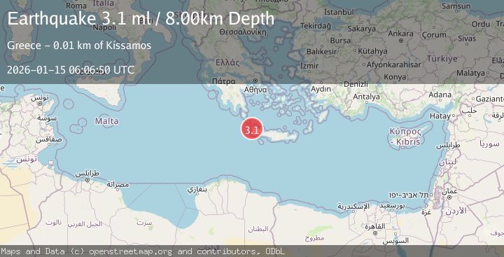 Map of CRETE, GREECE