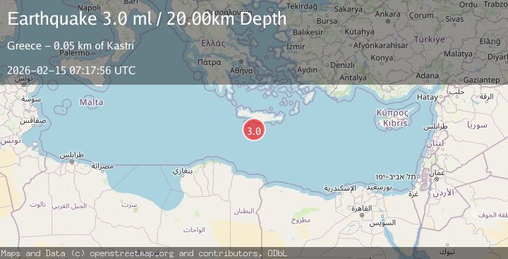 Map of CRETE, GREECE