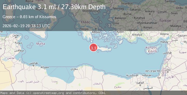 Map of CRETE, GREECE