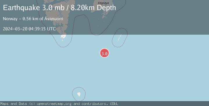 Map of SVALBARD REGION