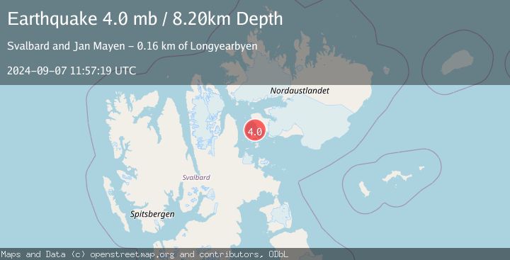 Map of SVALBARD REGION