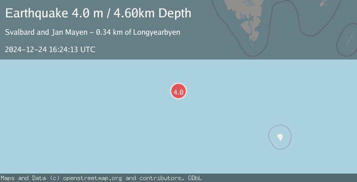 Map of SVALBARD REGION