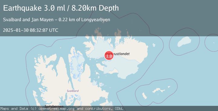 Map of SVALBARD REGION