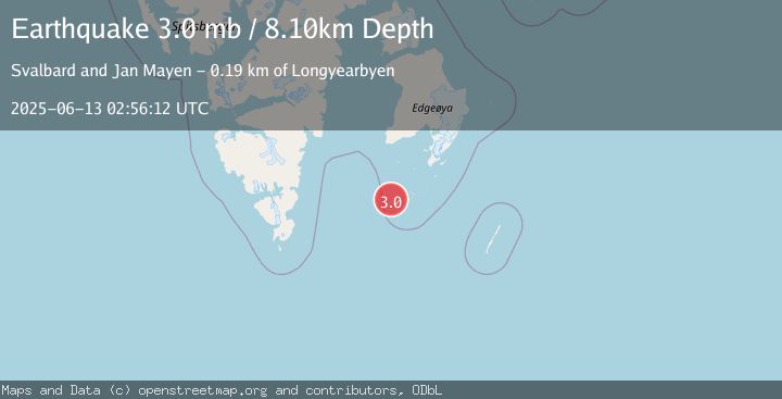 Map of SVALBARD REGION