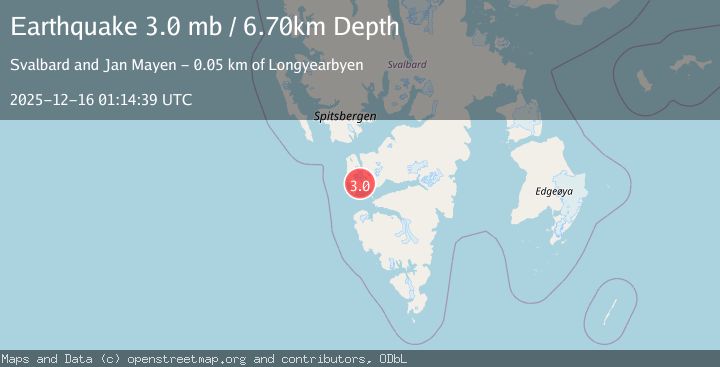 Map of SVALBARD REGION