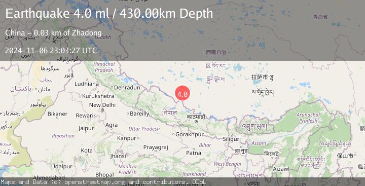 Map of WESTERN XIZANG
